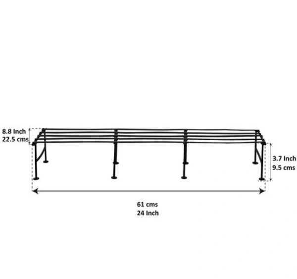  Iron  Planter Stand It is very light in weight and so it can be moved easily as per your needs -  Free Size, Black, Iron,  Pack of 2